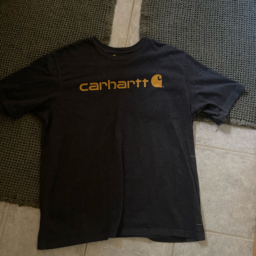 Carhartt grey T-Shirt with Gold Logo